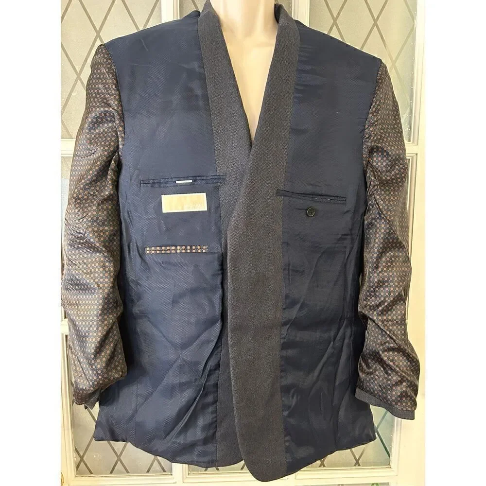 Michael Kors Blazer Jacket Mens 40R Navy Blue